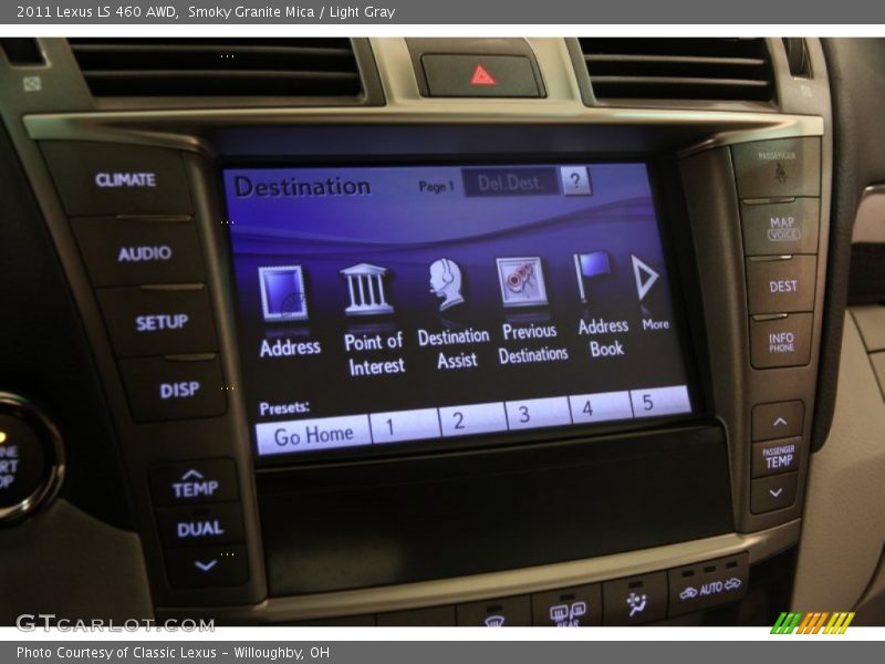 Smoky Granite Mica / Light Gray 2011 Lexus LS 460 AWD