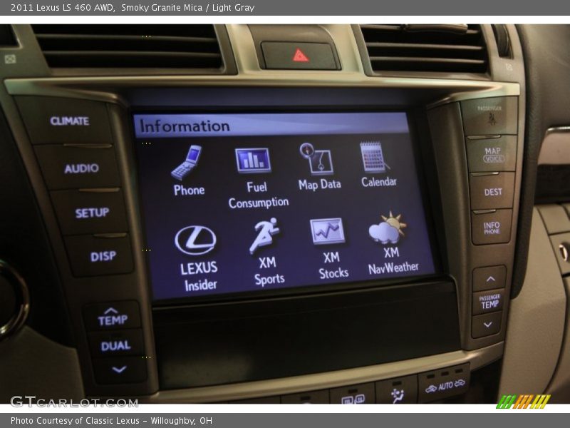 Smoky Granite Mica / Light Gray 2011 Lexus LS 460 AWD