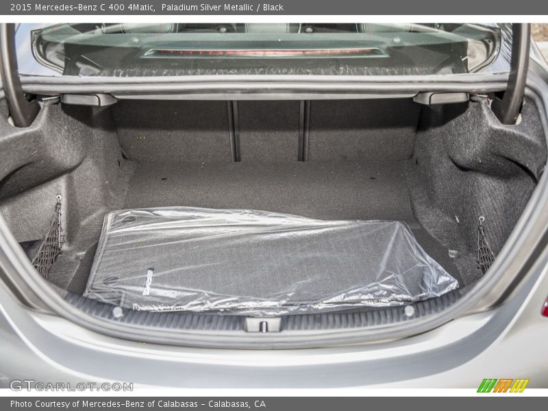 Paladium Silver Metallic / Black 2015 Mercedes-Benz C 400 4Matic