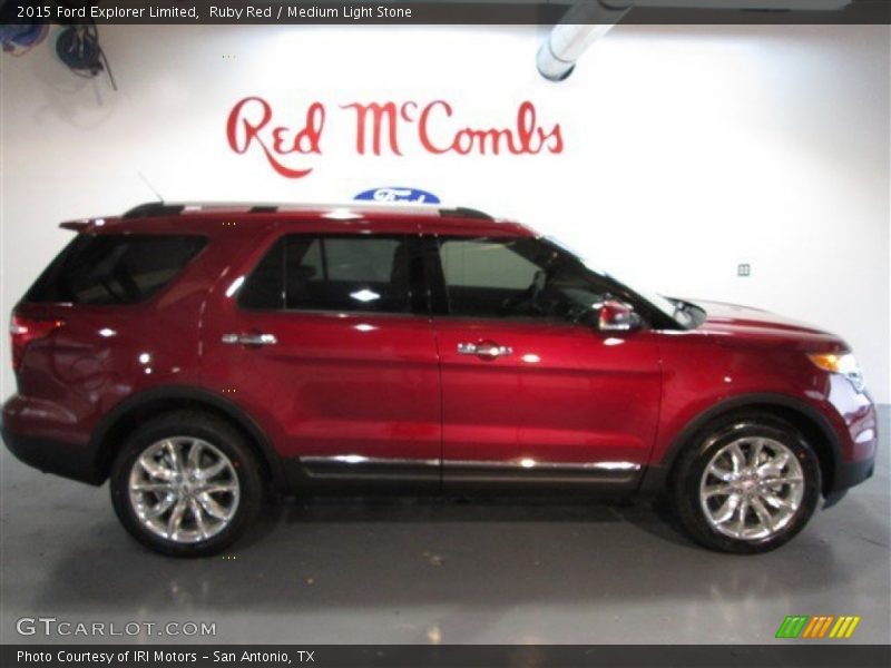 Ruby Red / Medium Light Stone 2015 Ford Explorer Limited
