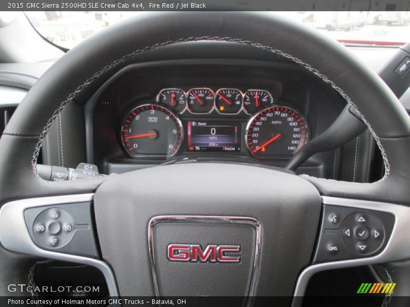 Fire Red / Jet Black 2015 GMC Sierra 2500HD SLE Crew Cab 4x4