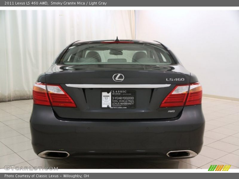 Smoky Granite Mica / Light Gray 2011 Lexus LS 460 AWD