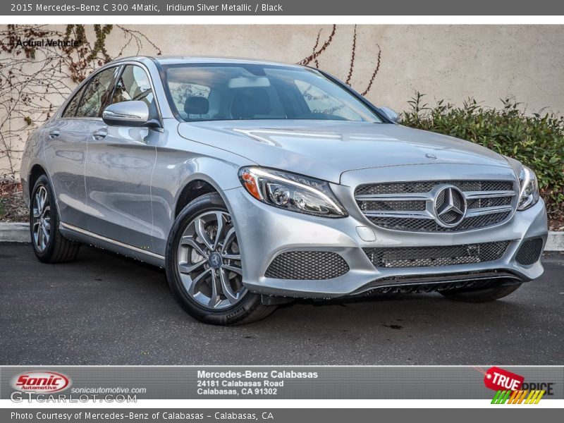Iridium Silver Metallic / Black 2015 Mercedes-Benz C 300 4Matic
