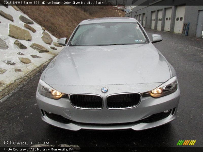 Orion Silver Metallic / Black 2015 BMW 3 Series 328i xDrive Sedan