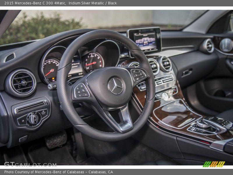 Iridium Silver Metallic / Black 2015 Mercedes-Benz C 300 4Matic