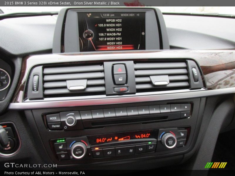 Orion Silver Metallic / Black 2015 BMW 3 Series 328i xDrive Sedan