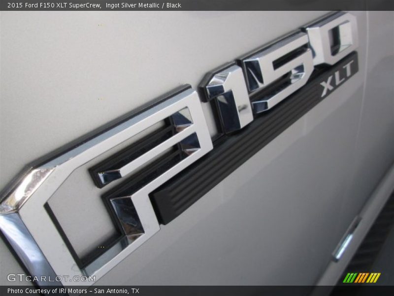 Ingot Silver Metallic / Black 2015 Ford F150 XLT SuperCrew