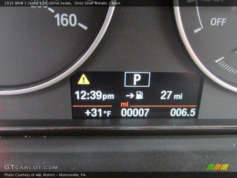 Orion Silver Metallic / Black 2015 BMW 3 Series 328i xDrive Sedan