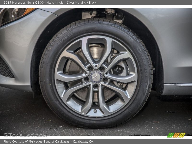 Iridium Silver Metallic / Black 2015 Mercedes-Benz C 300 4Matic