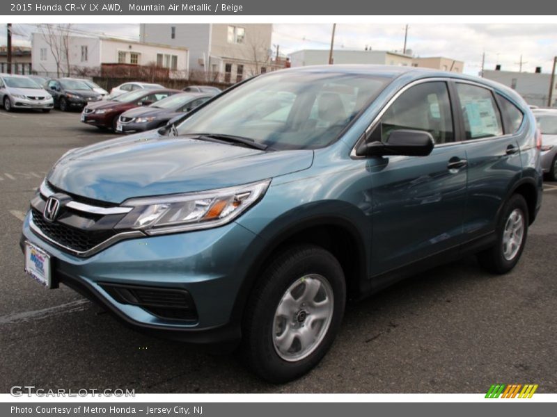 Mountain Air Metallic / Beige 2015 Honda CR-V LX AWD