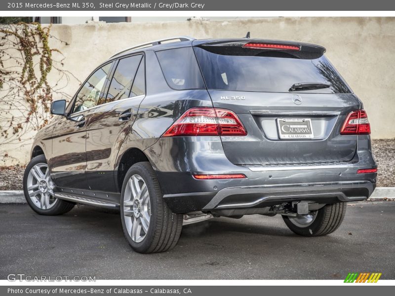 Steel Grey Metallic / Grey/Dark Grey 2015 Mercedes-Benz ML 350