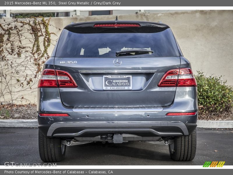 Steel Grey Metallic / Grey/Dark Grey 2015 Mercedes-Benz ML 350