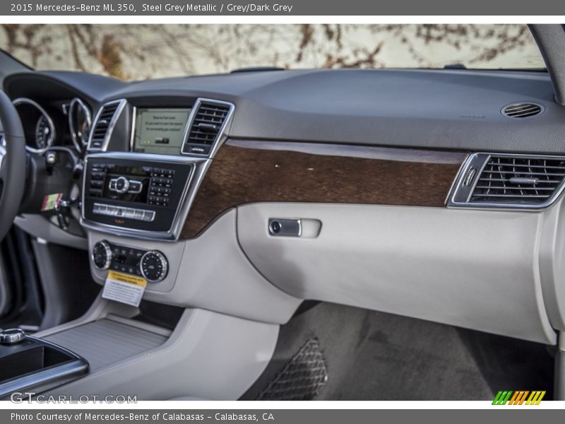 Steel Grey Metallic / Grey/Dark Grey 2015 Mercedes-Benz ML 350