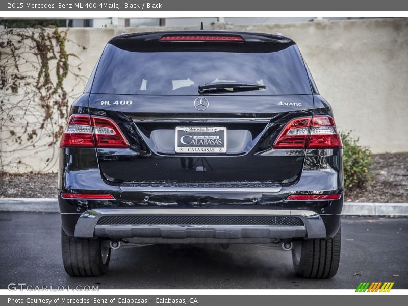 Black / Black 2015 Mercedes-Benz ML 400 4Matic