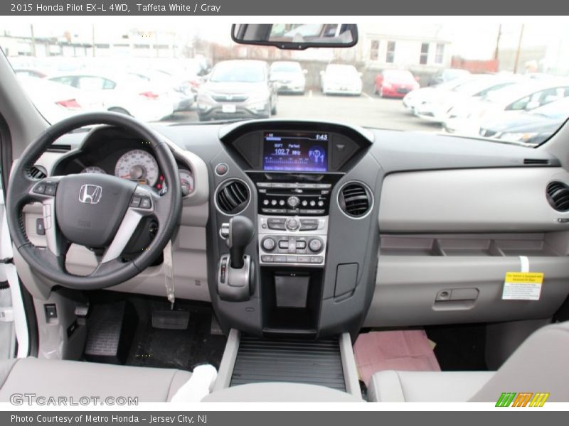 Taffeta White / Gray 2015 Honda Pilot EX-L 4WD