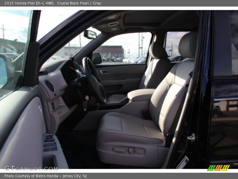 Crystal Black Pearl / Gray 2015 Honda Pilot EX-L 4WD