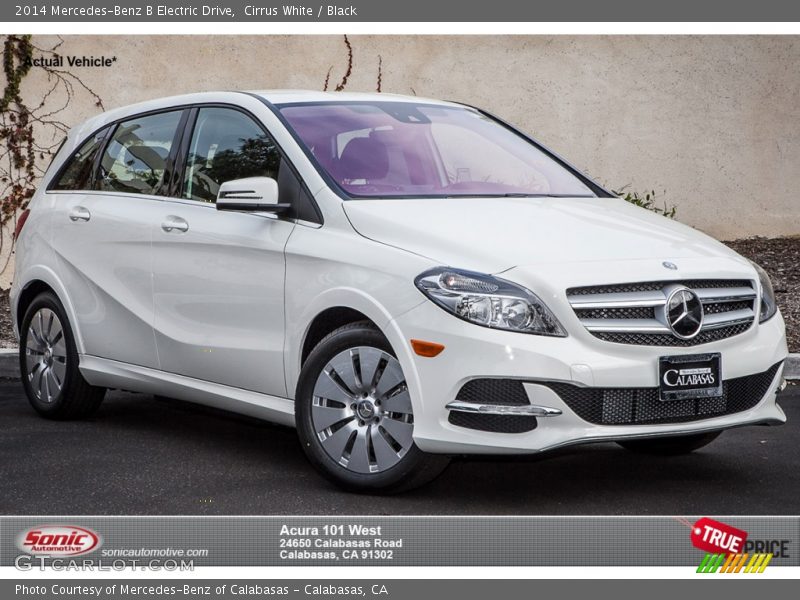 Cirrus White / Black 2014 Mercedes-Benz B Electric Drive