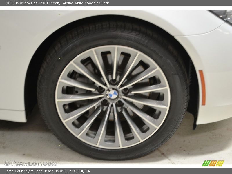 Alpine White / Saddle/Black 2012 BMW 7 Series 740Li Sedan