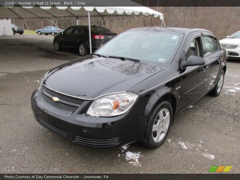 Black / Gray 2008 Chevrolet Cobalt LS Sedan