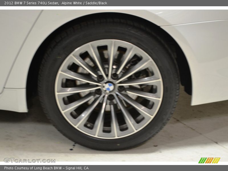 Alpine White / Saddle/Black 2012 BMW 7 Series 740Li Sedan