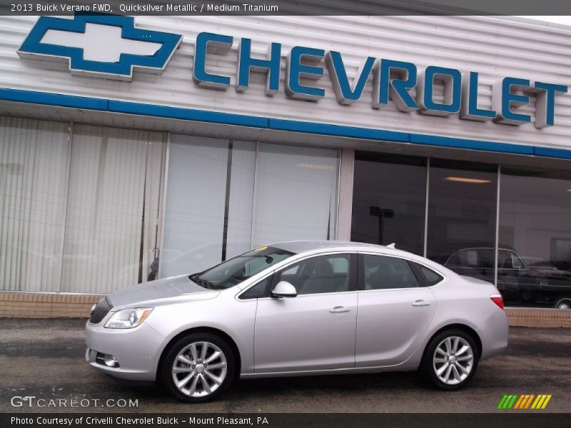 Quicksilver Metallic / Medium Titanium 2013 Buick Verano FWD