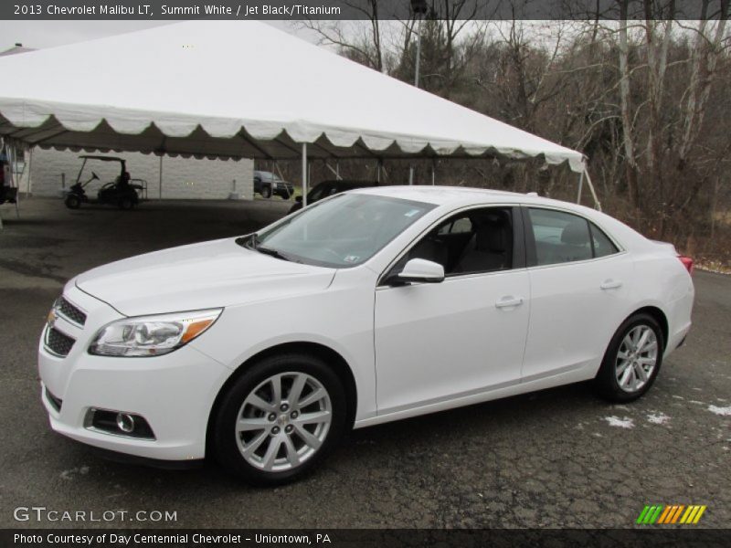 Summit White / Jet Black/Titanium 2013 Chevrolet Malibu LT