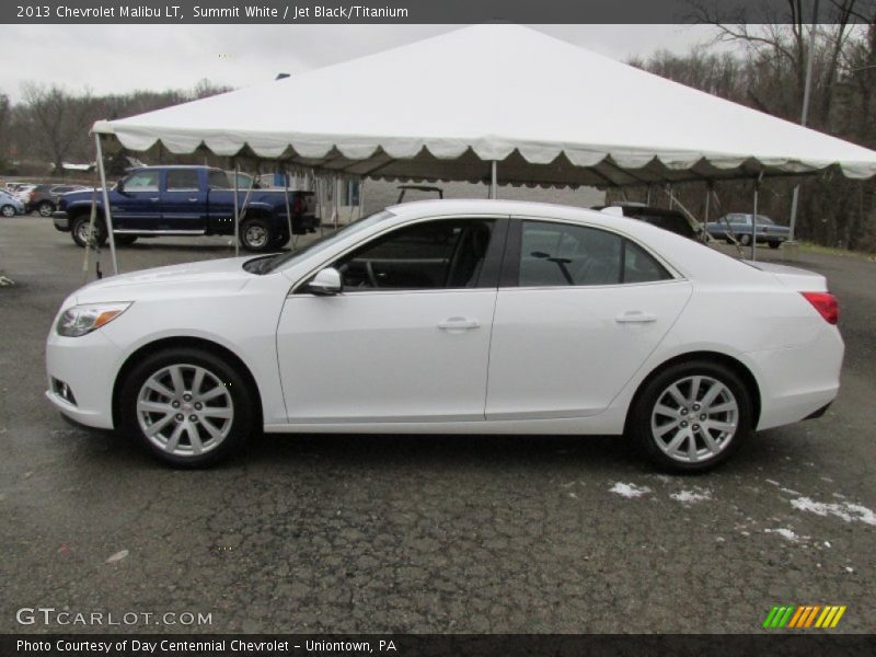 Summit White / Jet Black/Titanium 2013 Chevrolet Malibu LT
