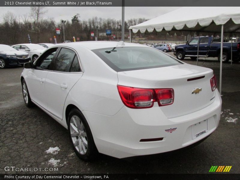 Summit White / Jet Black/Titanium 2013 Chevrolet Malibu LT