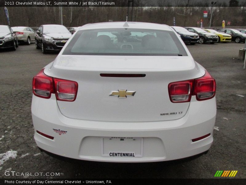 Summit White / Jet Black/Titanium 2013 Chevrolet Malibu LT