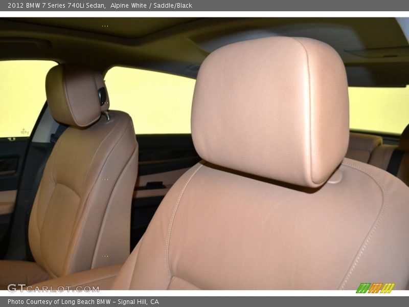 Alpine White / Saddle/Black 2012 BMW 7 Series 740Li Sedan