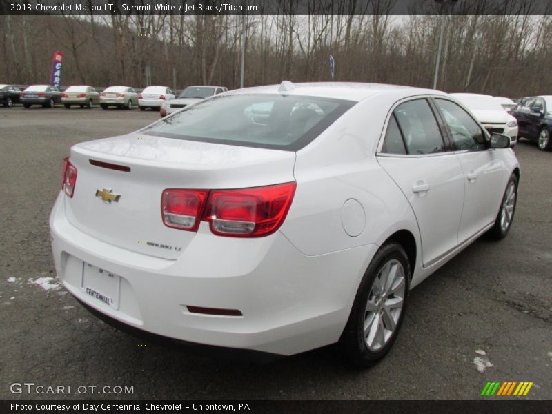 Summit White / Jet Black/Titanium 2013 Chevrolet Malibu LT