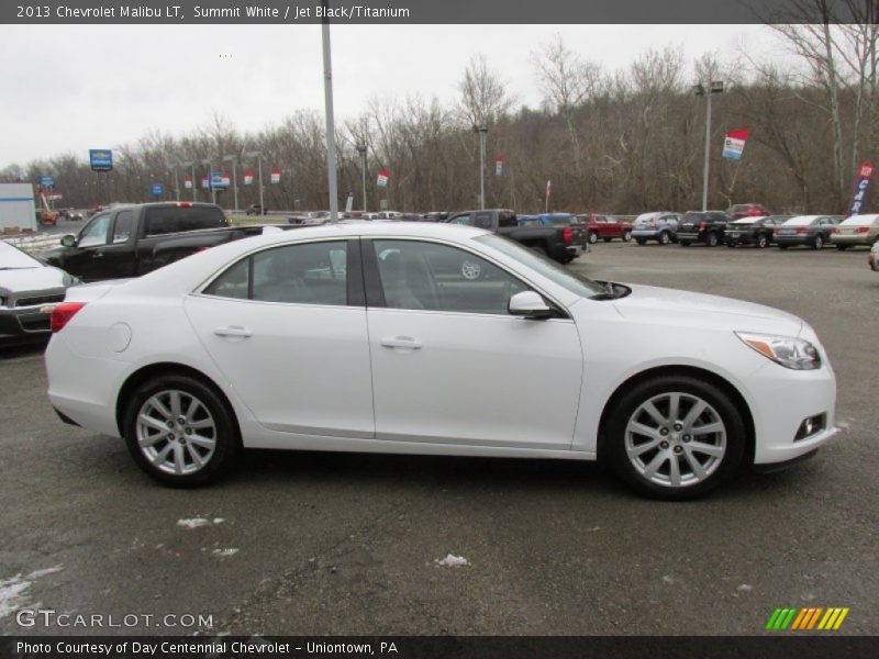 Summit White / Jet Black/Titanium 2013 Chevrolet Malibu LT