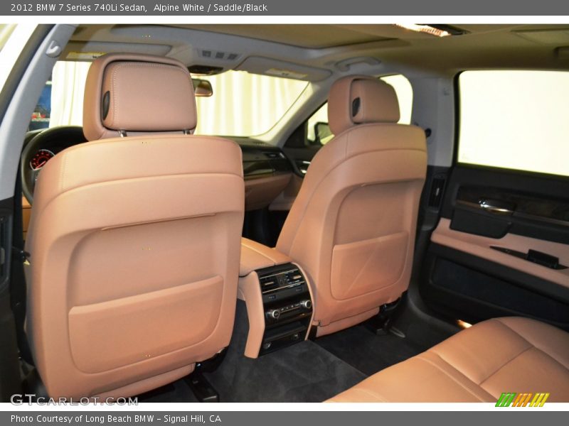 Alpine White / Saddle/Black 2012 BMW 7 Series 740Li Sedan