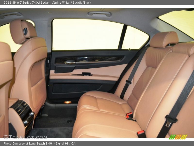 Alpine White / Saddle/Black 2012 BMW 7 Series 740Li Sedan