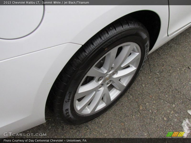 Summit White / Jet Black/Titanium 2013 Chevrolet Malibu LT