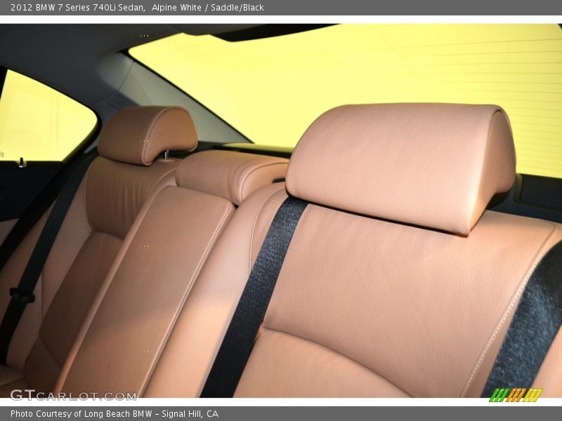Alpine White / Saddle/Black 2012 BMW 7 Series 740Li Sedan