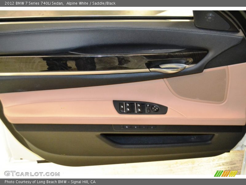 Alpine White / Saddle/Black 2012 BMW 7 Series 740Li Sedan