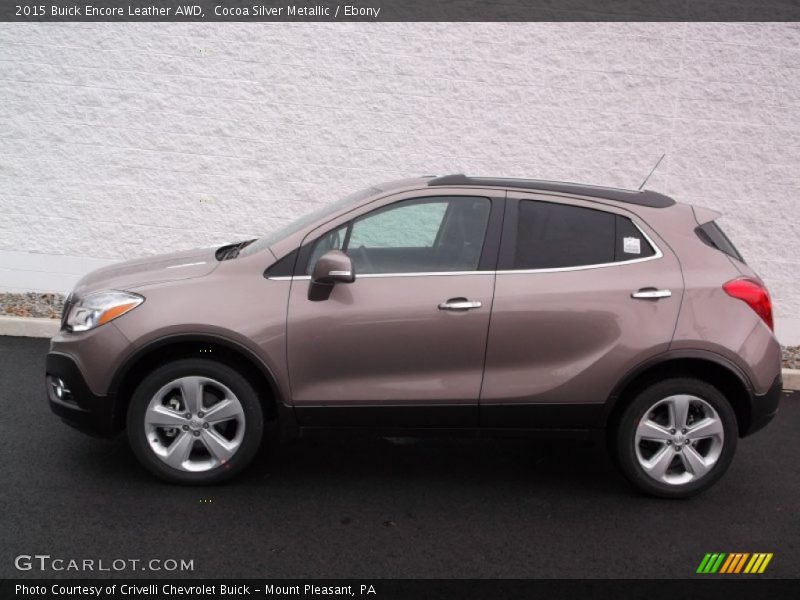  2015 Encore Leather AWD Cocoa Silver Metallic