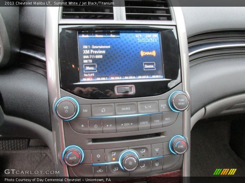 Summit White / Jet Black/Titanium 2013 Chevrolet Malibu LT