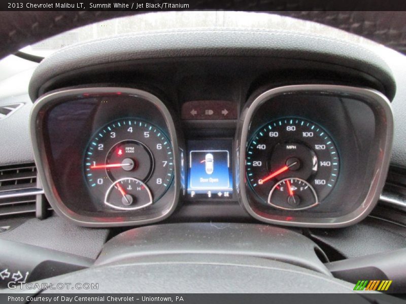 Summit White / Jet Black/Titanium 2013 Chevrolet Malibu LT