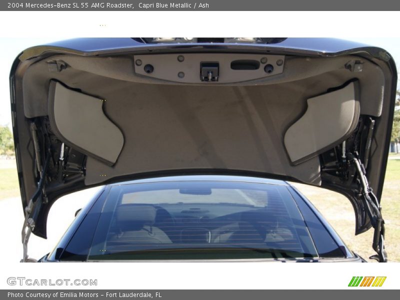 Capri Blue Metallic / Ash 2004 Mercedes-Benz SL 55 AMG Roadster