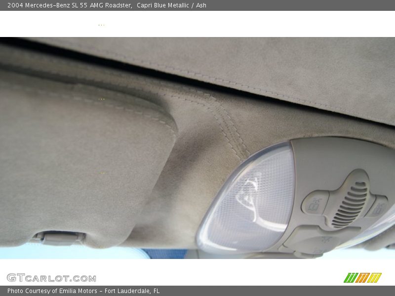 Capri Blue Metallic / Ash 2004 Mercedes-Benz SL 55 AMG Roadster