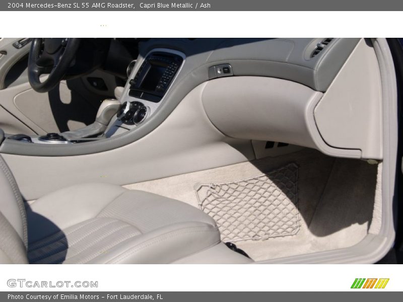 Capri Blue Metallic / Ash 2004 Mercedes-Benz SL 55 AMG Roadster