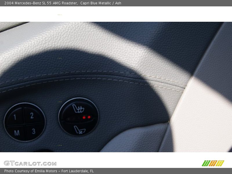 Capri Blue Metallic / Ash 2004 Mercedes-Benz SL 55 AMG Roadster