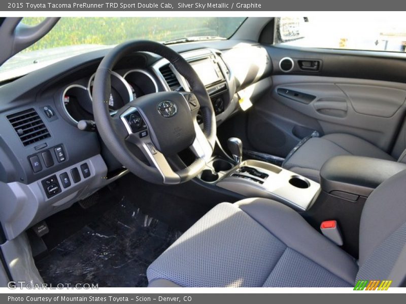 Graphite Interior - 2015 Tacoma PreRunner TRD Sport Double Cab 