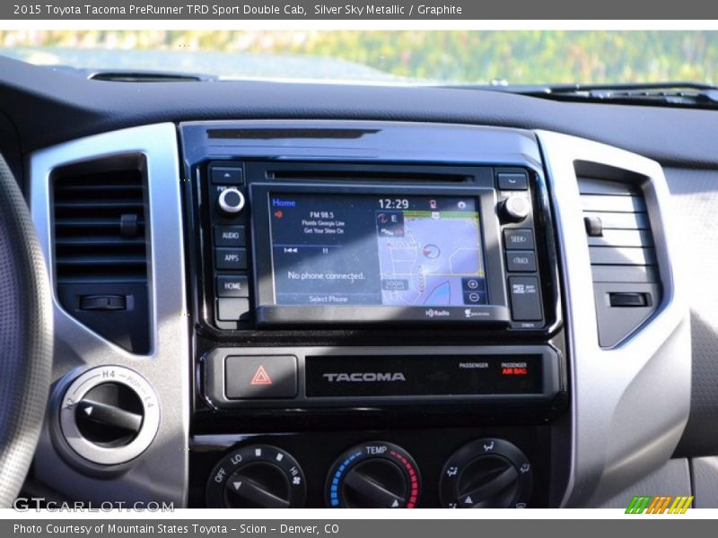 Silver Sky Metallic / Graphite 2015 Toyota Tacoma PreRunner TRD Sport Double Cab