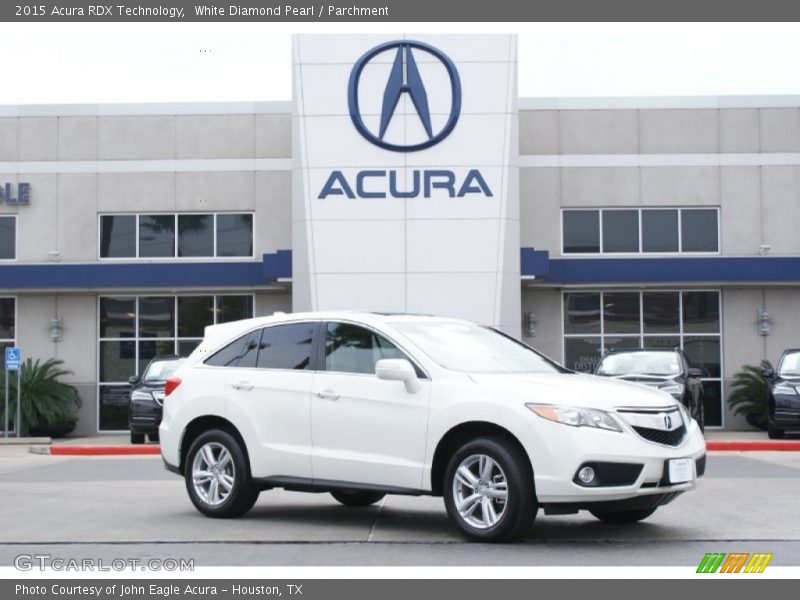 White Diamond Pearl / Parchment 2015 Acura RDX Technology
