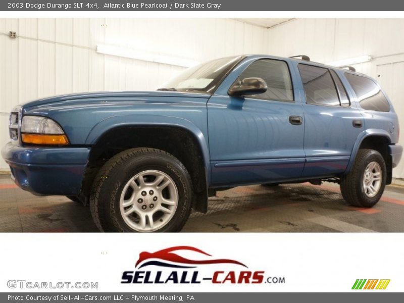Atlantic Blue Pearlcoat / Dark Slate Gray 2003 Dodge Durango SLT 4x4