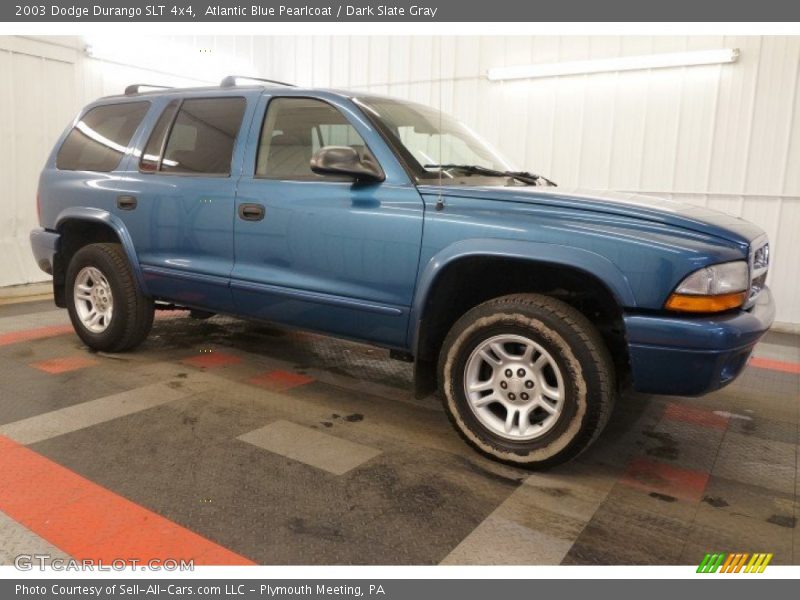 Atlantic Blue Pearlcoat / Dark Slate Gray 2003 Dodge Durango SLT 4x4