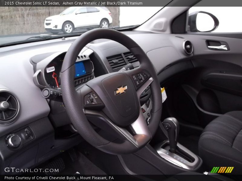 Ashen Gray Metallic / Jet Black/Dark Titanium 2015 Chevrolet Sonic LT Sedan
